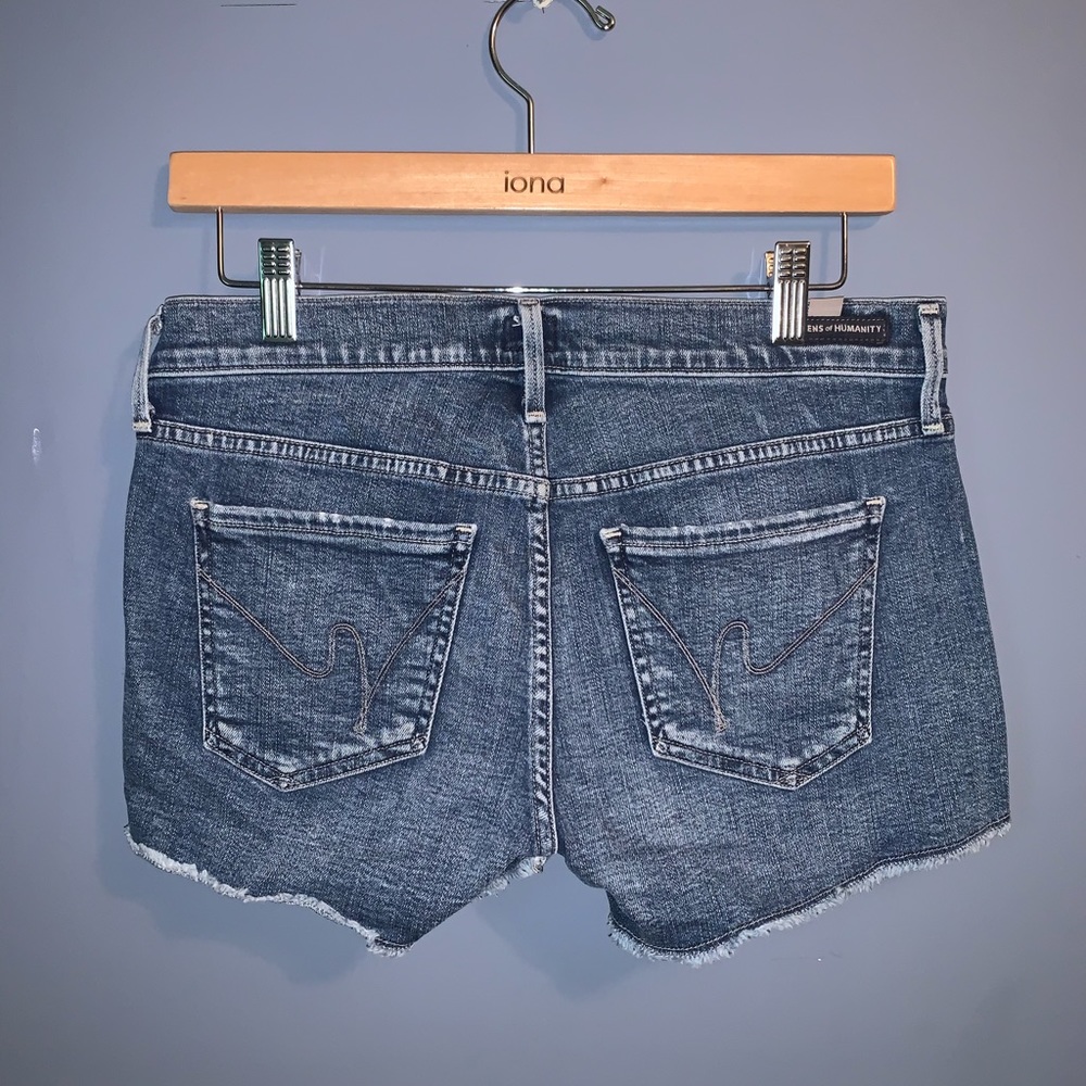 Citizens Jean Raw Hem Shorts Size 26